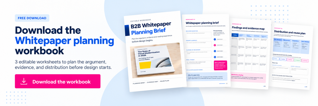 Download editable B2B whitepaper planning brief PowerPoint