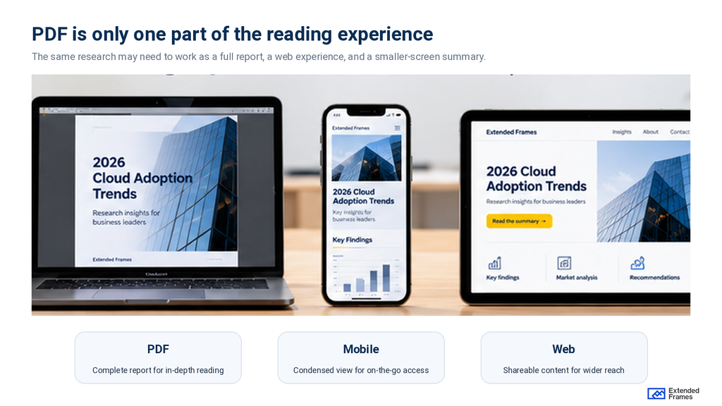 Whitepaper content adapted for mobile, PDF, and web reading experiences